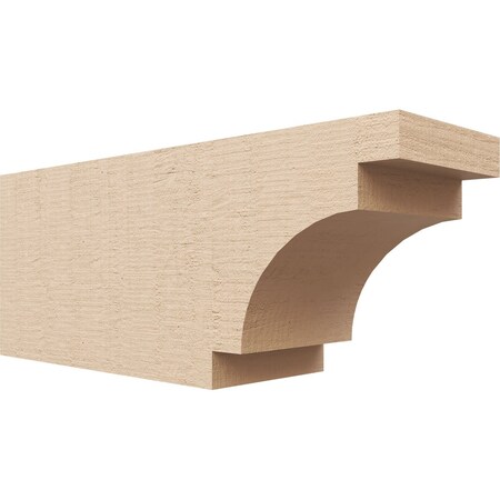Ekena Millwork 6in. W x 8in. H x 20in. L Mediterranean Woodgrain TimberThane Rafter Tail, Primed Tan RFTUR06X08X20MEDRCPR